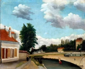 Outskirts-of-Paris by Henri Rousseau