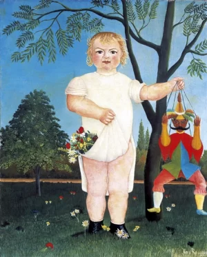 To celebrate the child! by Henri Rousseau
