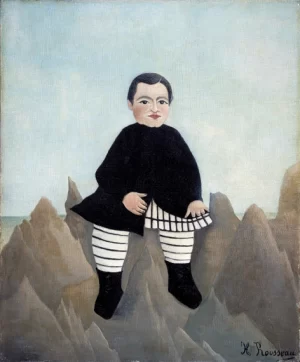 Boy on the Rocks by Henri Rousseau