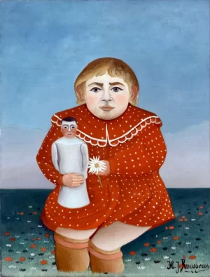 Child-with-Doll by Henri Rousseau