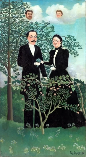 The Past and the Present by Henri Rousseau
