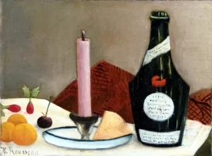 The Pink Candle by Henri Rousseau