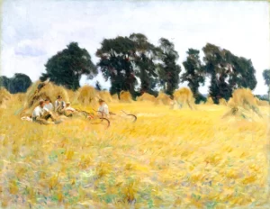 Reapers Resting In a Wheat Field 1885 by John Singer Sargent