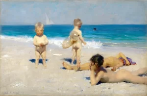 Neapolitan Children Bathing 1879 by John Singer Sargent