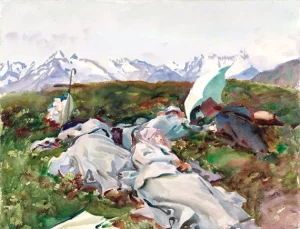Simplon Pass-At the Top 1909 by John Singer Sargent