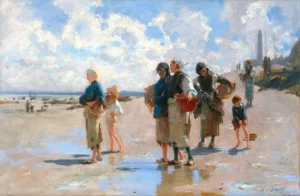 Fishing For Oysters at Cancale 1878 by John Singer Sargent