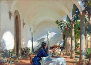Breakfast In the Loggia 1910 by John Singer Sargent