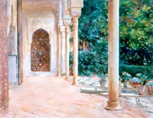 Loggia, View at the Generalife by John Singer Sargent