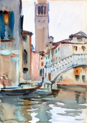 A Bridge and Campanile, Venice 1902 by John Singer Sargent