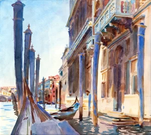 Gondola Moorings on the Grand Canal 1904 by John Singer Sargent