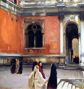 Campo Behind the Scuola Di San Rocco by John Singer Sargent