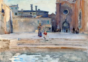 Campo Dei Frari, Venice 1880 by John Singer Sargent
