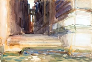 The Calle Della Rosa With the Monte Di Pietà, Venice 1904 by John Singer Sargent