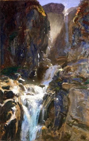 A Waterfall by John Singer Sargent