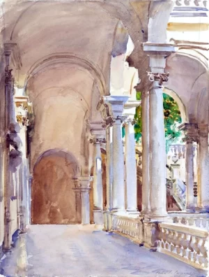 Genoa-the University 1911 by John Singer Sargent
