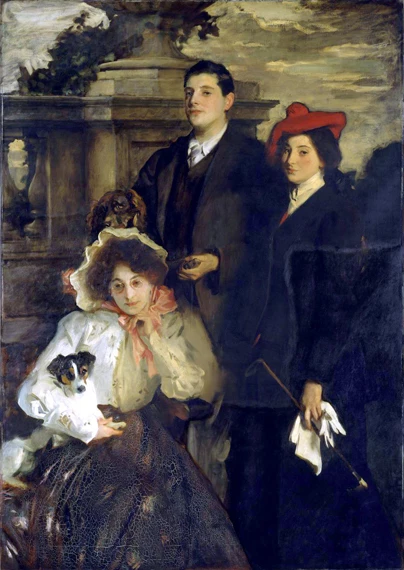 Hylda, almina and Conway, Children of asher Wertheimer 1905 by John Singer Sargent