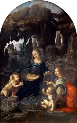 Virgin of the Rocks by Leonardo Da Vinci