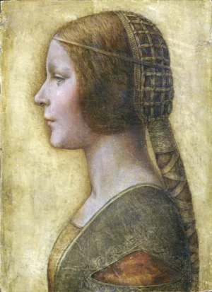 Profile of a Young Fiancee by Leonardo Da Vinci