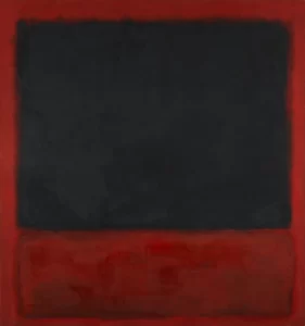 Untitled (Black, Red Over Black, On Red) by Mark Rothko (Inspired by)