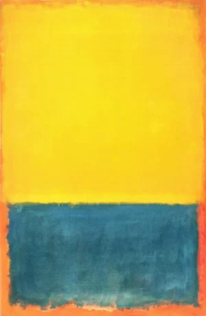 Yellow And Blue (Yellow, Blue On Orange), 1955 by Mark Rothko (Inspired by)
