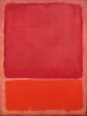 Untitled (Red, Orange) 1968 by Mark Rothko (Inspired by)