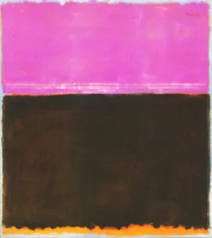 Untitled (Violet, Black, Orange On Gray) 1953 by Mark Rothko (Inspired by)