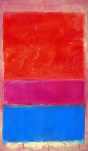 No 1 Royal Red And Blue by Mark Rothko (Inspired by)