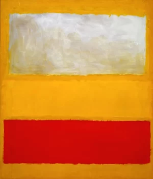 No. 13 (White, Red On Yellow) by Mark Rothko (Inspired by)
