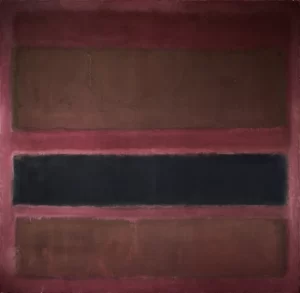 No. 18 (Brown And Black On Plum by Mark Rothko (Inspired by)