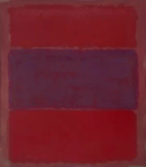 No. 301 Red And Blue Over Red by Mark Rothko (Inspired by)