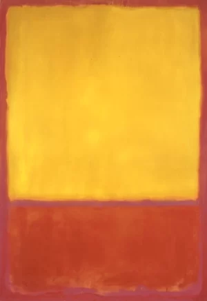 Ochre And Red On Red 1954 by Mark Rothko (Inspired by)