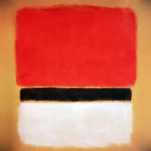 Untitled (Red, Black, White On Yellow) by Mark Rothko (Inspired by)