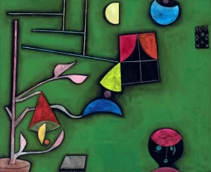 Pflanze Und Fenster Stilleben by Paul Klee
