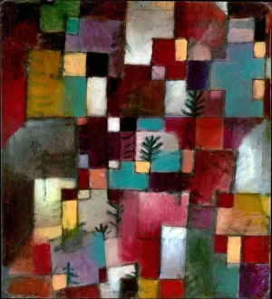 Redgreen And Violet-Yellow Rhythms by Paul Klee