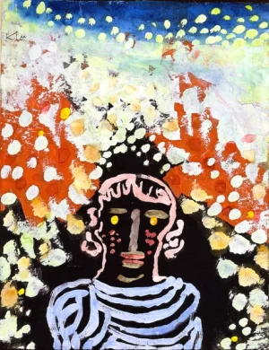 Bildnis In Der Laube by Paul Klee