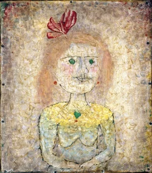 Small Portrait Of A Girl In Yellow by Paul Klee