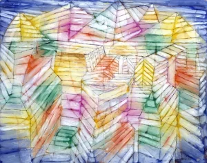 Theater Mountain Construction by Paul Klee