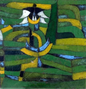 White Blossom In The Garden by Paul Klee