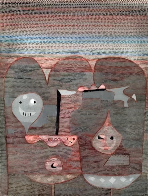 Barbarian Sacrifice by Paul Klee