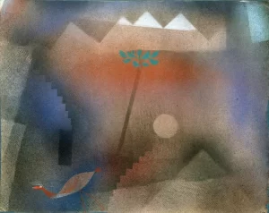 Bird Wandering Off by Paul Klee