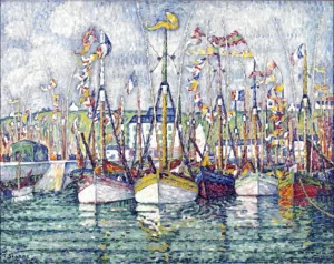 Blessing Of The Tuna Fleet At Groix by Paul Signac