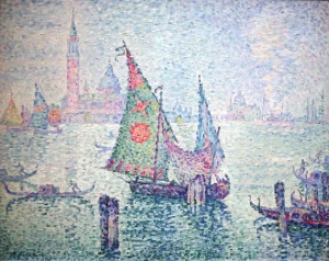 The Green Sail, Venice by Paul Signac