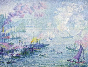 The Port Of Rotterdam by Paul Signac