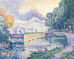 The Tugboat, Canal In Samois by Paul Signac