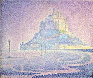 Mont Saint-Michel, Fog And Sunlight by Paul Signac