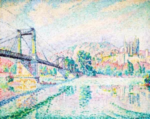 Le Pont De Viviers by Paul Signac