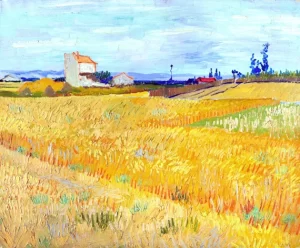 Wheatfield 1888 by Vincent Van Gogh