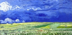 Wheatfield Under Thunderclouds 1890 by Vincent Van Gogh