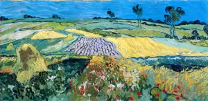The Plain Of Auvers 1890 by Vincent Van Gogh