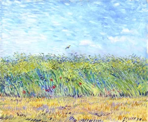 Wheatfield With Partridge by Vincent Van Gogh
